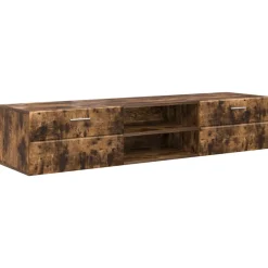 vidaXL Houten Kast 150 x 39 x 30 cm Gerookt eiken Bewerkt hout