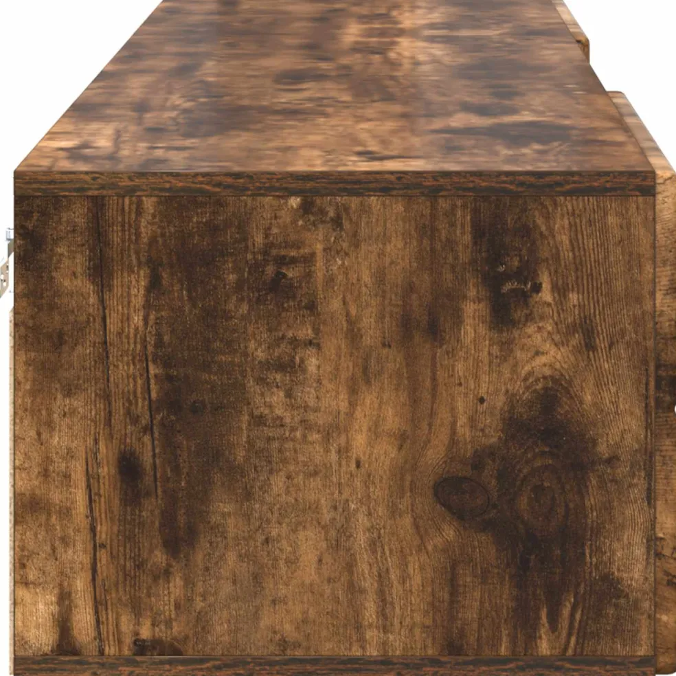 vidaXL Houten Kast 150 x 39 x 30 cm Gerookt eiken Bewerkt hout