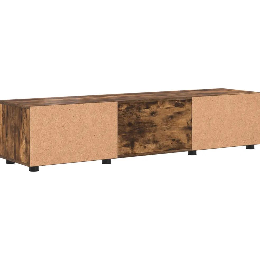 vidaXL Houten Kast 150 x 39 x 30 cm Gerookt eiken Bewerkt hout