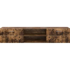 vidaXL Houten Kast 150 x 39 x 30 cm Gerookt eiken Bewerkt hout