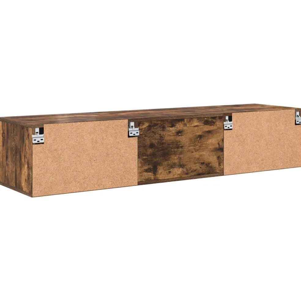 vidaXL Houten Kast 150 x 39 x 30 cm Gerookt eiken Bewerkt hout