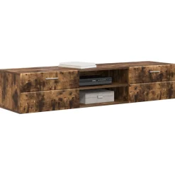vidaXL Houten Kast 150 x 39 x 30 cm Gerookt eiken Bewerkt hout