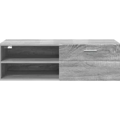 vidaXL Houten Kast 100,5 x 39 x 30 cm Grijs Sonoma Bewerkt hout