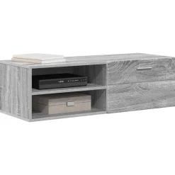 vidaXL Houten Kast 100,5 x 39 x 30 cm Grijs Sonoma Bewerkt hout
