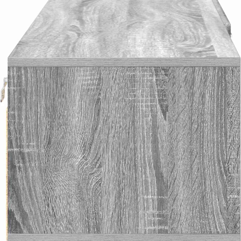 vidaXL Houten Kast 100,5 x 39 x 30 cm Grijs Sonoma Bewerkt hout