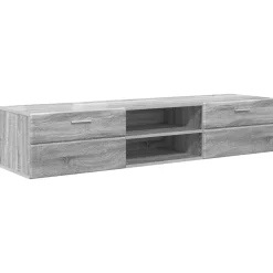 vidaXL Houten Kast 150 x 39 x 30 cm Grijs Sonoma Bewerkt hout