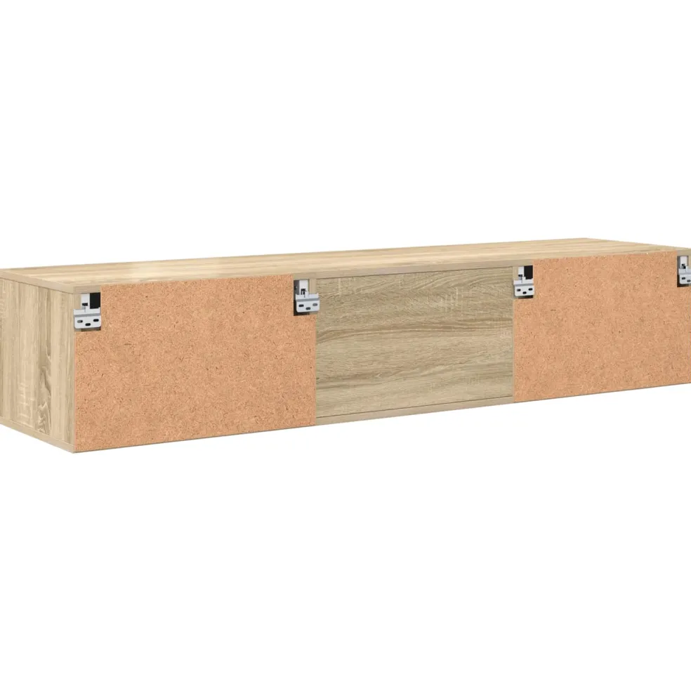 vidaXL Houten Kast 150 x 39 x 30 cm Sonoma Eiken Bewerkt hout