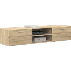 vidaXL Houten Kast 150 x 39 x 30 cm Sonoma Eiken Bewerkt hout
