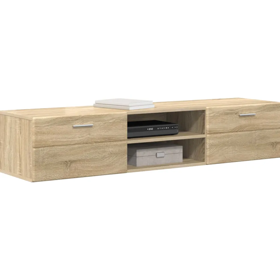 vidaXL Houten Kast 150 x 39 x 30 cm Sonoma Eiken Bewerkt hout
