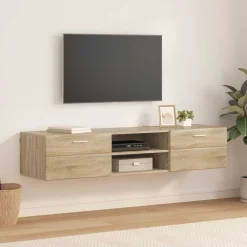 vidaXL Houten Kast 150 x 39 x 30 cm Sonoma Eiken Bewerkt hout