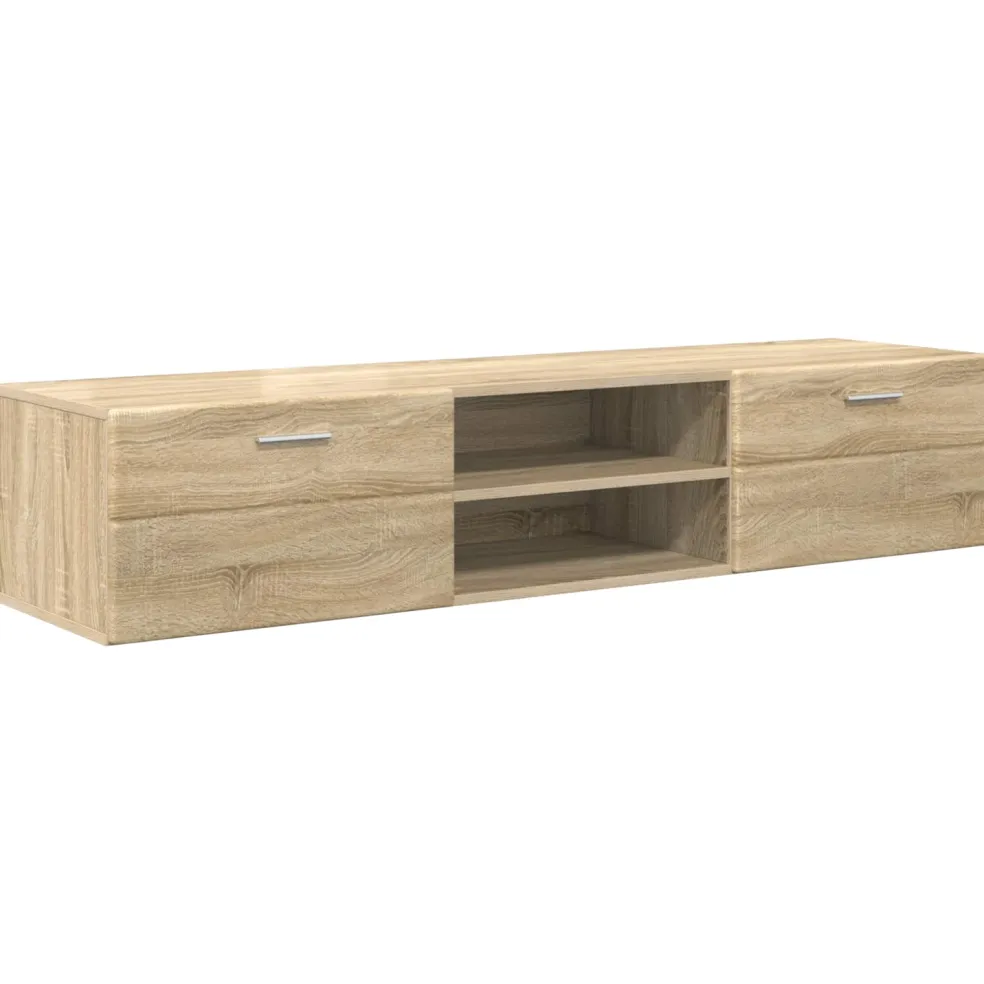 vidaXL Houten Kast 150 x 39 x 30 cm Sonoma Eiken Bewerkt hout