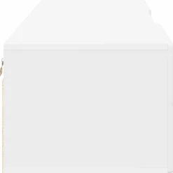 vidaXL Houten Kast 150 x 39 x 30 cm Wit Bewerkt hout