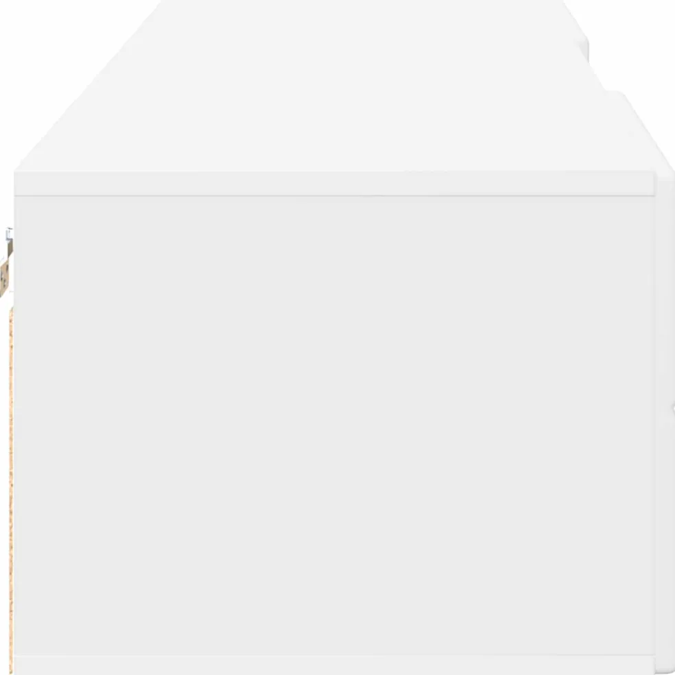 vidaXL Houten Kast 150 x 39 x 30 cm Wit Bewerkt hout