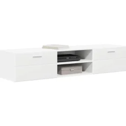 vidaXL Houten Kast 150 x 39 x 30 cm Wit Bewerkt hout
