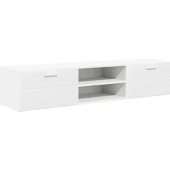 vidaXL Houten Kast 150 x 39 x 30 cm Wit Bewerkt hout