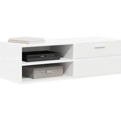 vidaXL Houten Kast 100,5 x 39 x 30 cm Wit Bewerkt hout