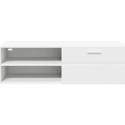 vidaXL Houten Kast 100,5 x 39 x 30 cm Wit Bewerkt hout