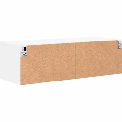 vidaXL Houten Kast 100,5 x 39 x 30 cm Wit Bewerkt hout