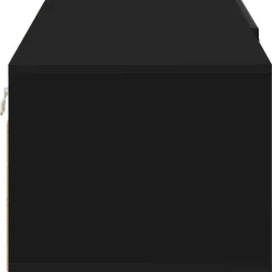 vidaXL Houten Kast 100,5 x 39 x 30 cm Zwart Bewerkt hout