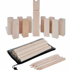 vidaXL Houten Kubb spel set
