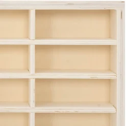 vidaXL Houten Verzamelaarsvitrine met 80 Vakken 80x4,5x40,5cm