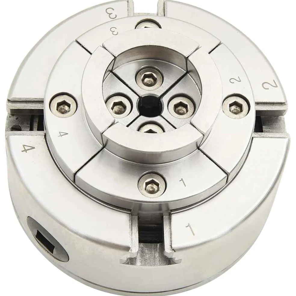 vidaXL Houtklauwplaat 4 bekken M33 verbinding 96 mm staal zilverkleur