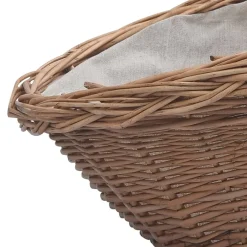vidaXL Houtmand met handvat 60x44x55 cm natuurlijk wilgenhout