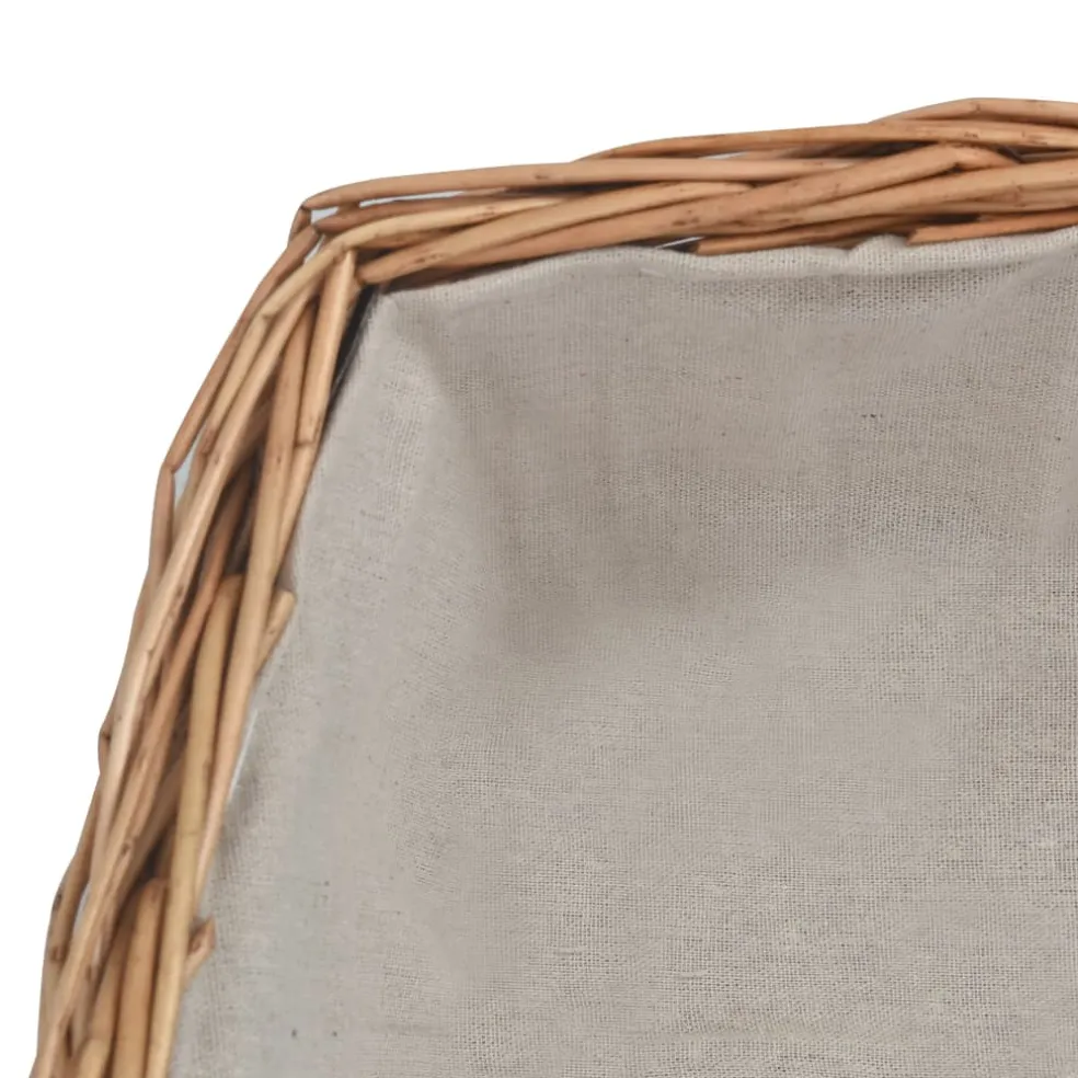 vidaXL Houtmand met handvat 61,5x46,5x58 cm wilgenhout bruin