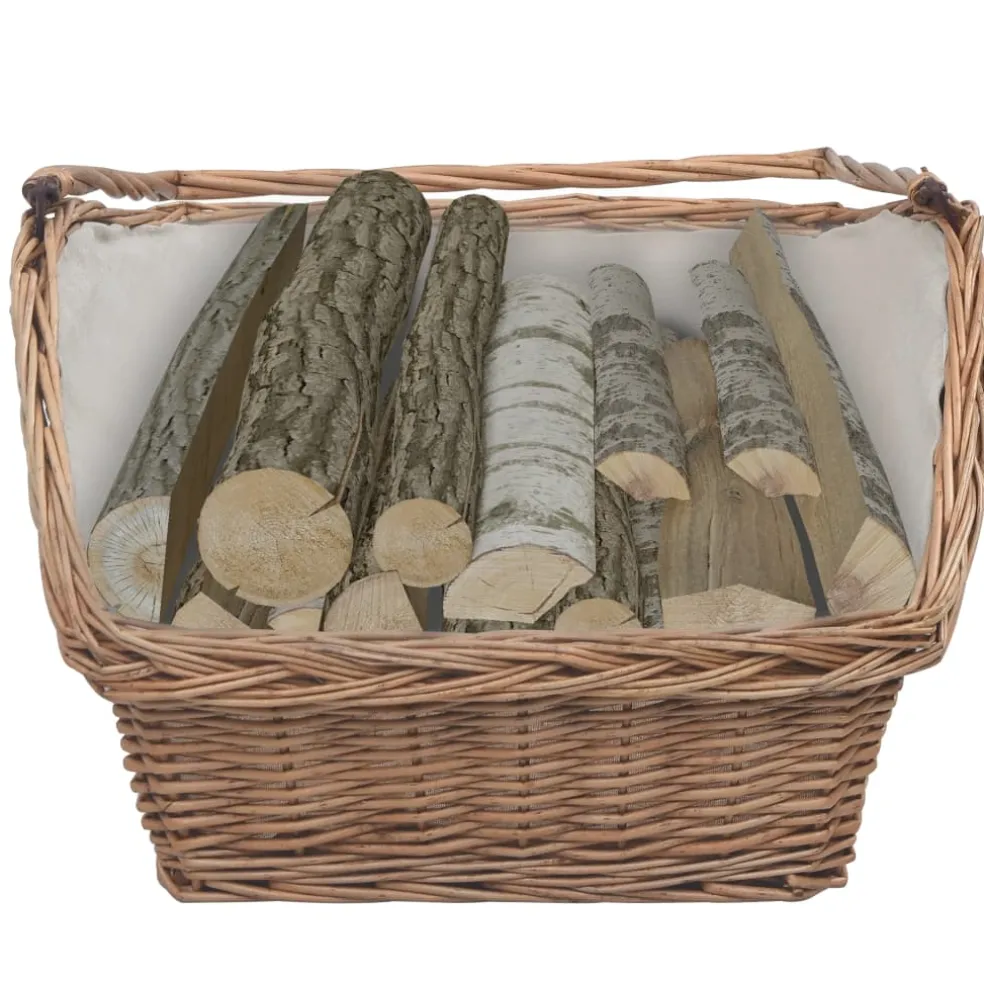 vidaXL Houtmand met handvat 61,5x46,5x58 cm wilgenhout bruin