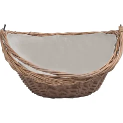 vidaXL Houtmand met handvat 57x46,5x52 cm wilgenhout bruin