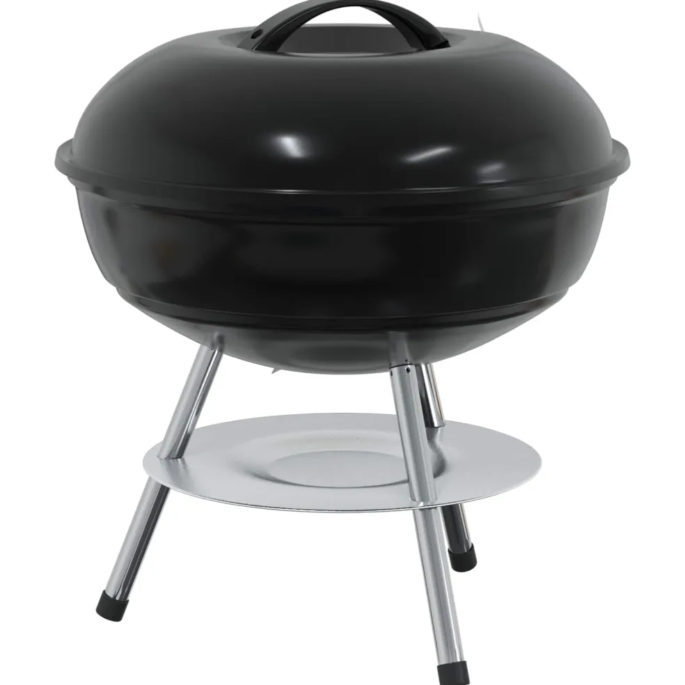 vidaXL Houtskool Grill 36,5 x 36,5 x 40 cm Zwart