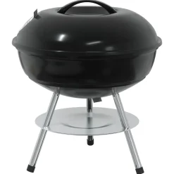 vidaXL Houtskool Grill 36,5 x 36,5 x 40 cm Zwart