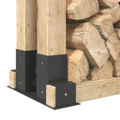 vidaXL Houtstapel Steun 2 st Antraciet 34 x 10 x 15 cm Staal