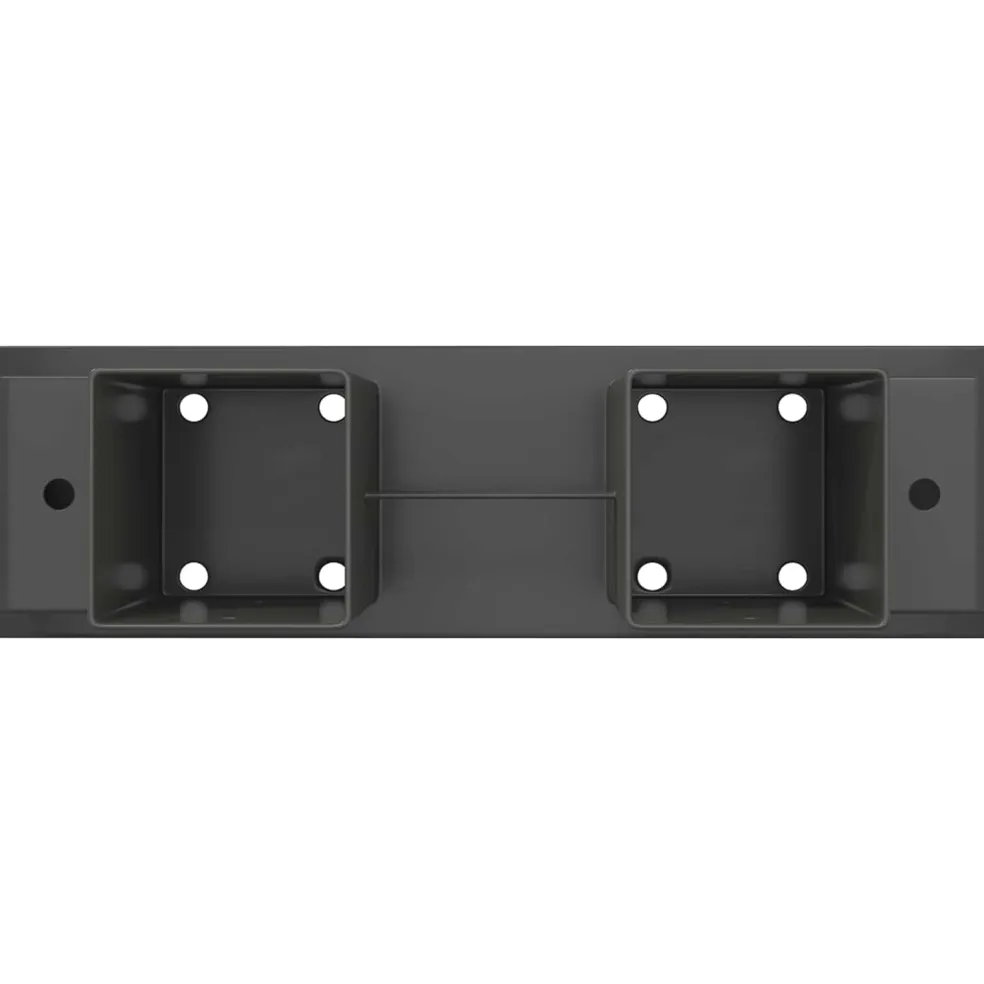 vidaXL Houtstapel Steun 2 st Antraciet 34 x 10 x 15 cm Staal