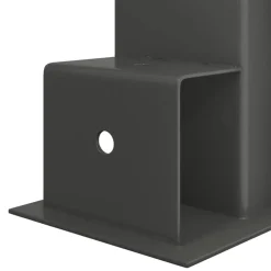 vidaXL Houtstapel Steun 2 st Antraciet 34 x 10 x 15 cm Staal
