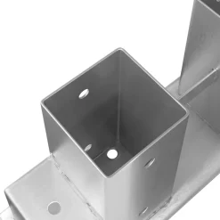 vidaXL Houtstapel Steun 12 st zilver 34 x 10 x 15 cm Staal