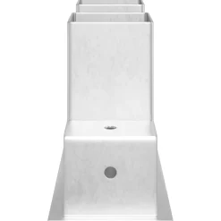 vidaXL Houtstapel Steun 12 st zilver 34 x 10 x 15 cm Staal