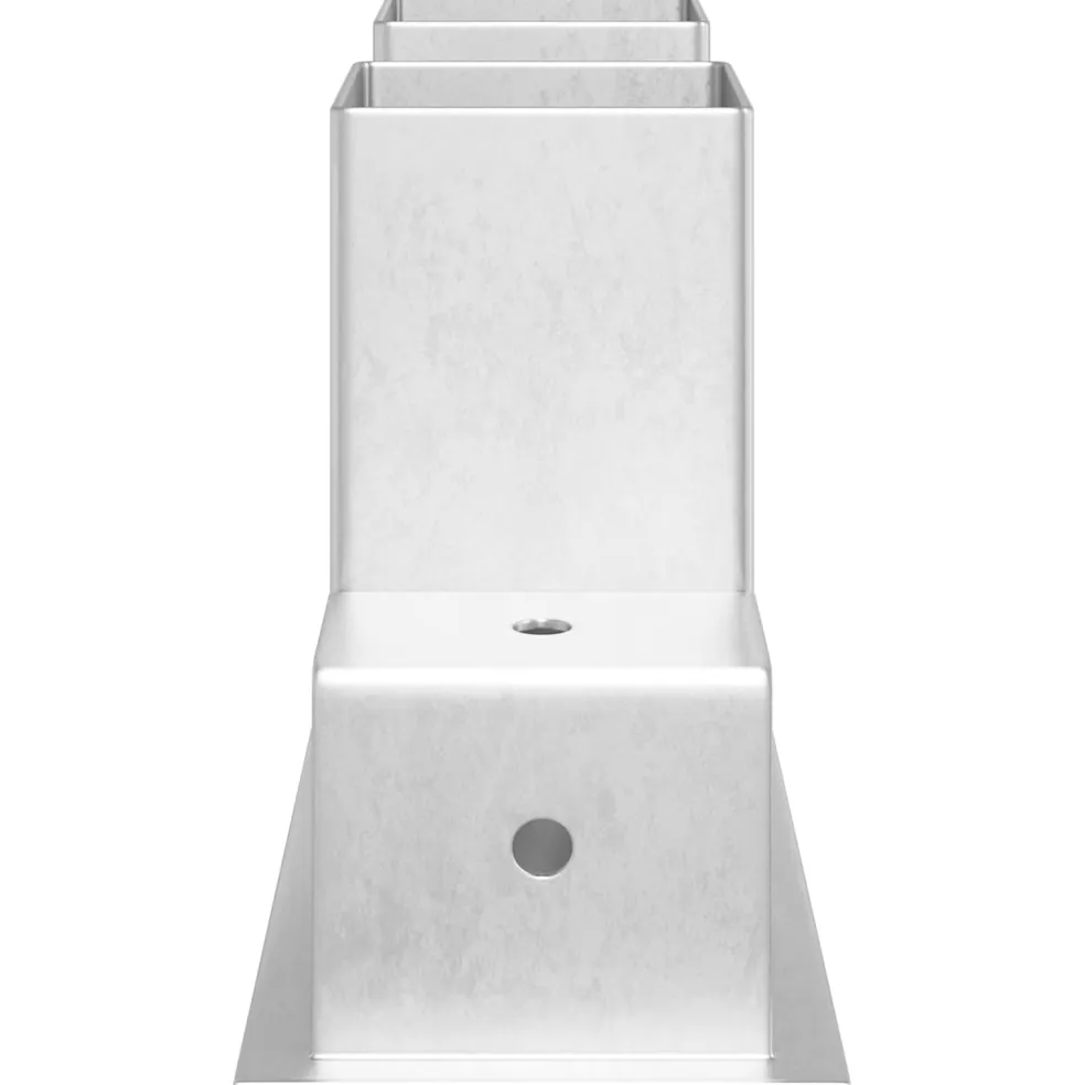 vidaXL Houtstapel Steun 12 st zilver 34 x 10 x 15 cm Staal
