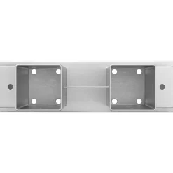 vidaXL Houtstapel Steun 12 st zilver 34 x 10 x 15 cm Staal