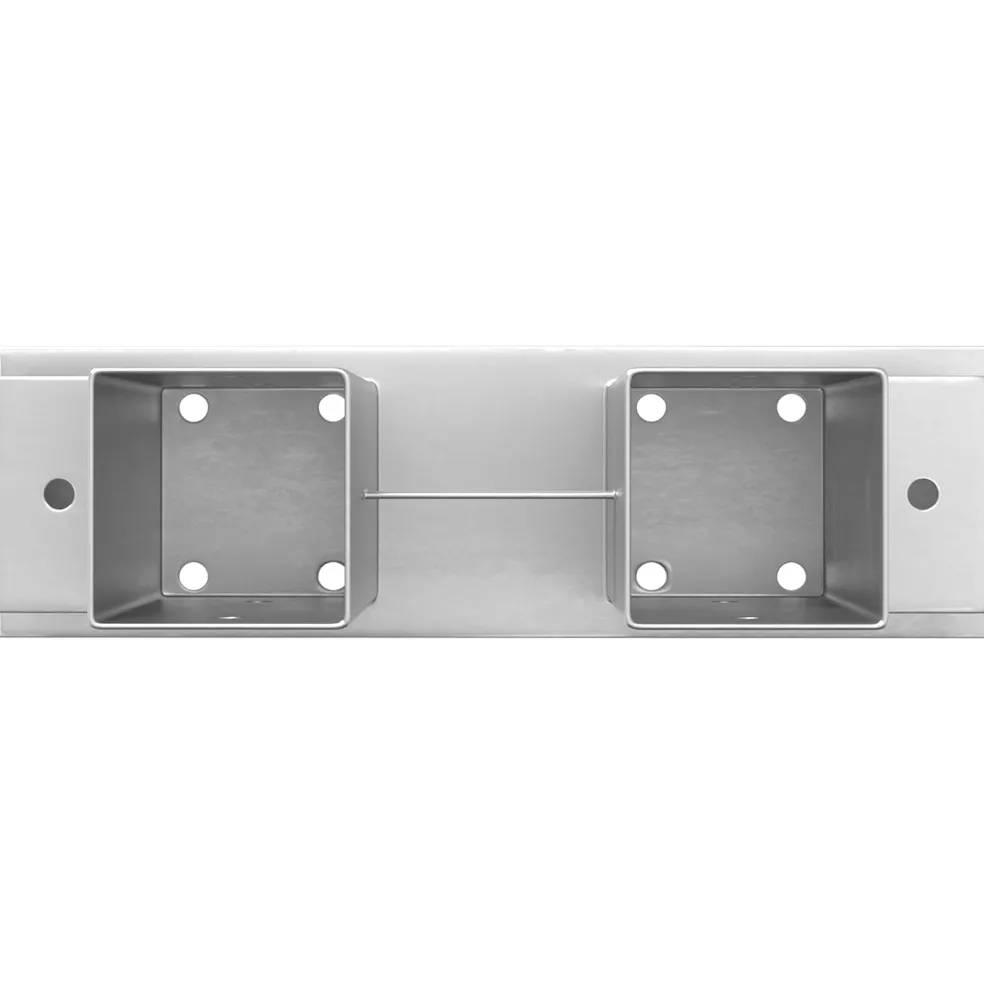 vidaXL Houtstapel Steun 12 st zilver 34 x 10 x 15 cm Staal