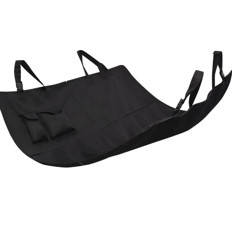 vidaXL Huisdieren achterbankhoes 148x142 zwart