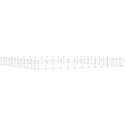 vidaXL Huisdierenkooi met deur 52 panelen 455x455x35 cm staal zwart