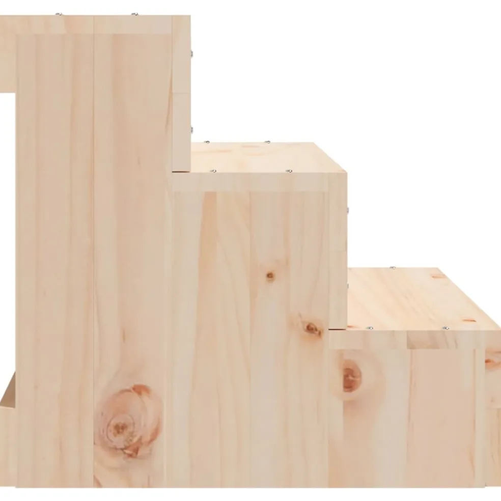 vidaXL Huisdierentrap 40x37,5x35 cm massief grenenhout