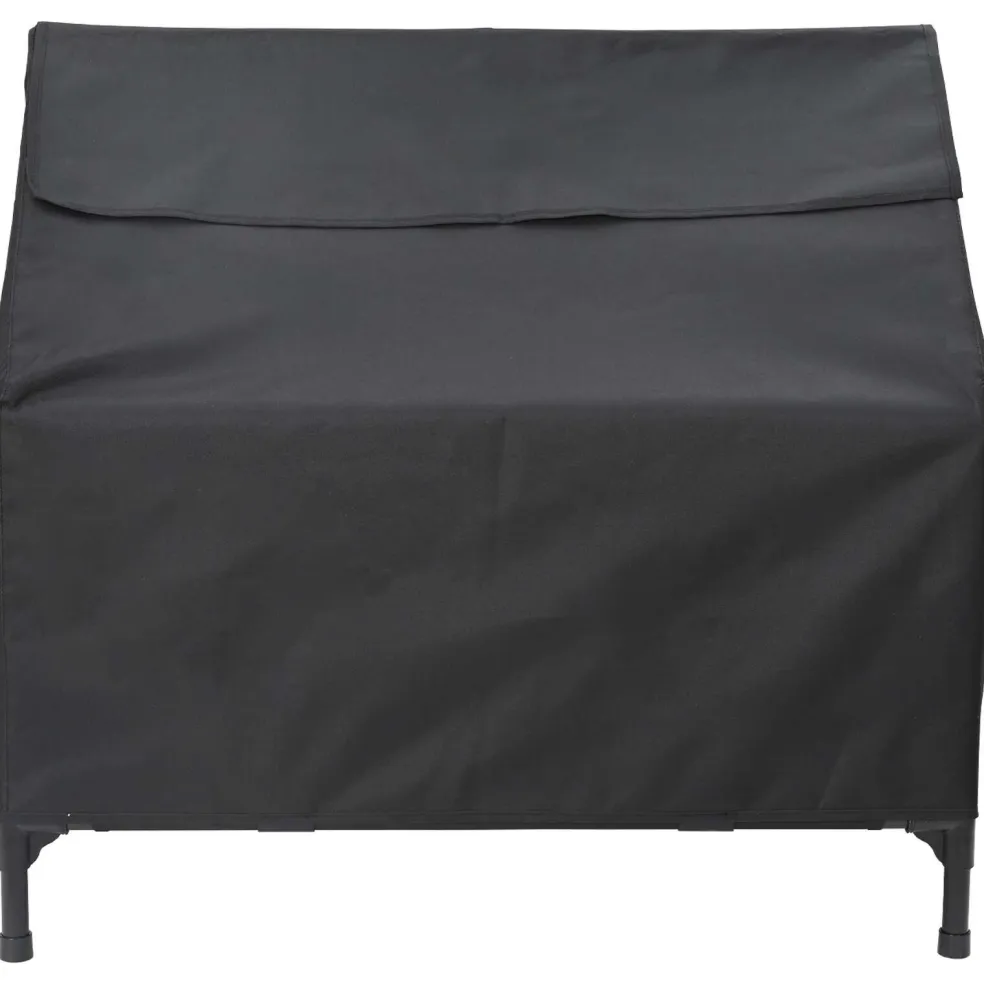 vidaXL Huis voor Huisdieren Zwart 90 x 65 x 83 cm Staal