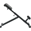 vidaXL Hyperextension Bank Zwart 100,5 x 70 x 78 cm Gepoedercoat staal
