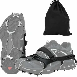vidaXL IJs-klemmen voor schoenen Zwart S
