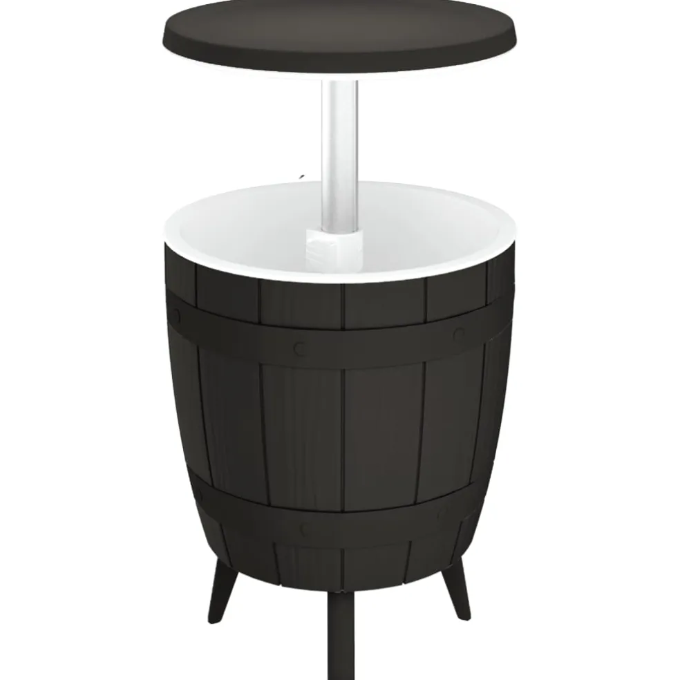 vidaXL IJskoeltafel 3-in-1 polypropeen zwart
