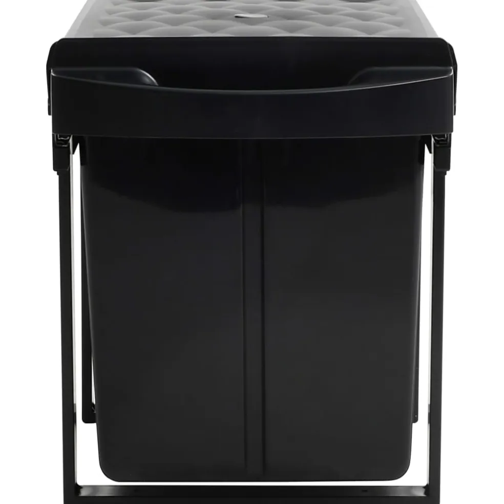 vidaXL Inbouwprullenbak uittrekbaar soft-close 48 L