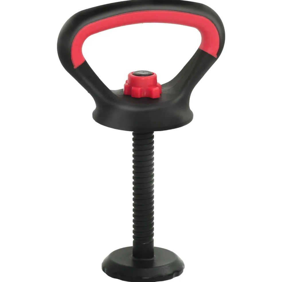 vidaXL 4-in-1 Dumbbell Barbell Kettlebell Set 30 kg Zwart en Rood