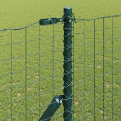vidaXL ingegraven hekpalen 22 st Groen 120 cm Gepoedercoat staal
